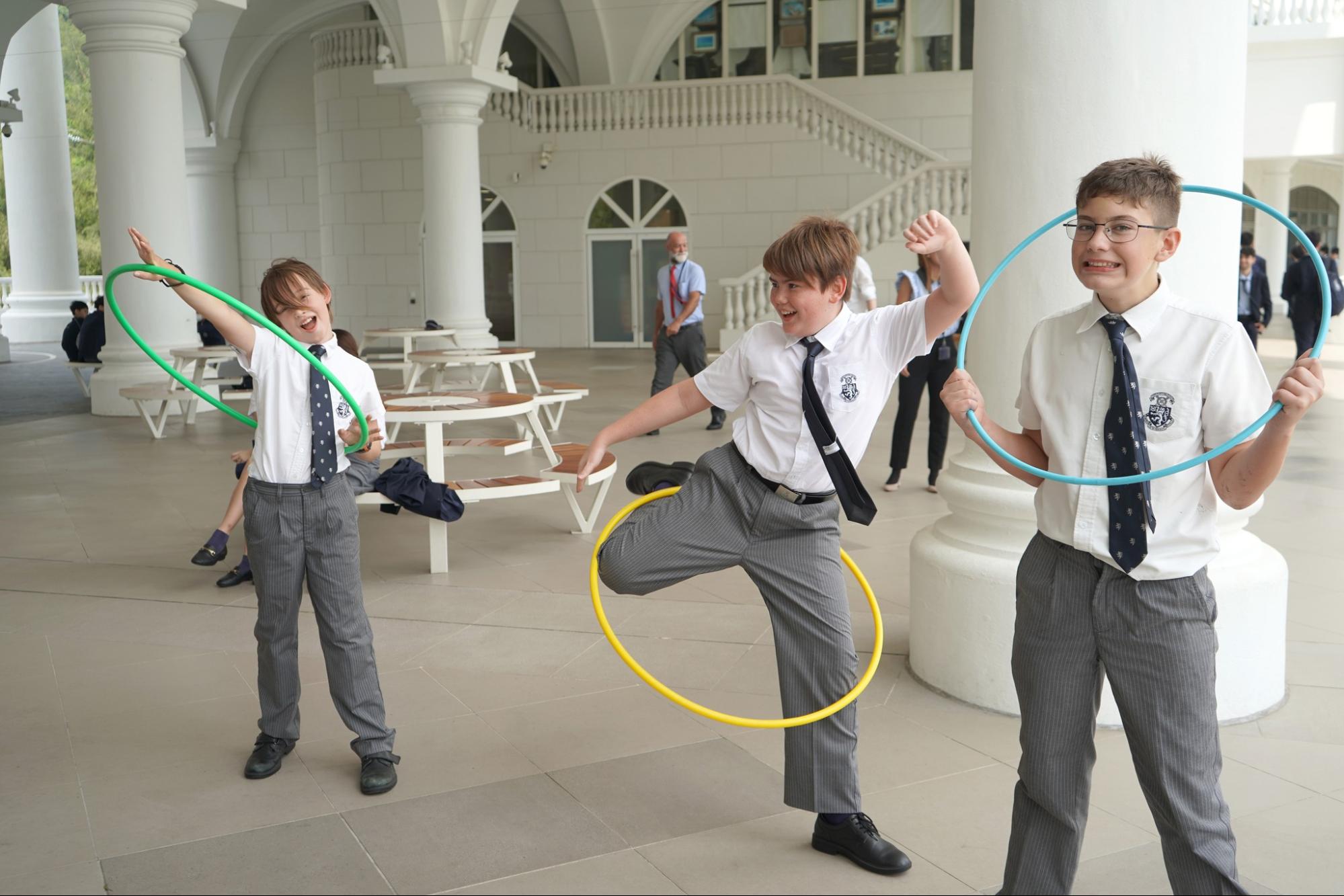 Wellbeing events included Hula Hooping